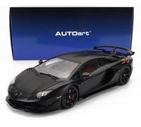 MODELLINO AUTO STATICO AUTOART LAMBORGHINI AVENTADOR SVJ 2018 NERO SCALA 1/18