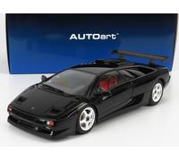 MODELLINO AUTO STATICO AUTOART LAMBORGHINI DIABLO SVR 1996 NERO SCALA 1/18