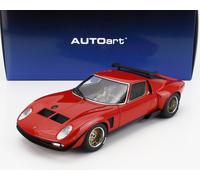 MODELLINO AUTO STATICO AUTOART LAMBORGHINI MIURA SVR JOTA 1968 ROSSO SCALA 1/18