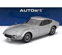 MODELLINO AUTO STATICO AUTOART TOYOTA 2000GT 1967 SILVER MODELLISMO SCALA 1/18