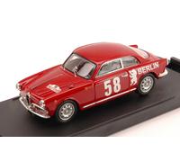 MODELLINO AUTO STATICO BANG ALFA ROMEO GIULIETTA #58 RALLY SESTRIERE 1958 1/43