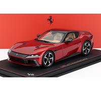 MODELLINO AUTO STATICO BBR FERRARI 12CILINDRI V12 ROSSO 2024 VETRINA SCALA 1/18