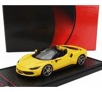 MODELLINO AUTO STATICO BBR FERRARI 296 GTS SPIDER 2022 GIALLO SCALA 1/43