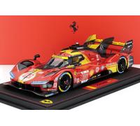 MODELLINO AUTO STATICO BBR FERRARI 499P LE MANS 2024 FUOCO MOLINA NIELSEN 1/18