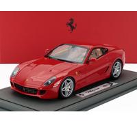 MODELLINO AUTO STATICO BBR FERRARI 599 GTB FIORANO 2007 CON VETRINA SCALA 1/18