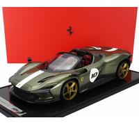 MODELLINO AUTO STATICO BBR FERRARI DAYTONA SP3 ICONA 2022 VERDE VETRINA 1/12