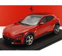 MODELLINO AUTO STATICO BBR FERRARI PUROSANGUE SUV 2022 CON VETRINA ROSSO 1/18