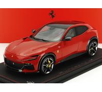 MODELLINO AUTO STATICO BBR FERRARI PUROSANGUE SUV 2022 ROSSO CORSA VETRINA 1/18