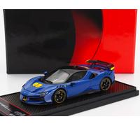 MODELLINO AUTO STATICO BBR FERRARI SF90 XX STRADALE 2024 AZZURRO SCALA 1/43