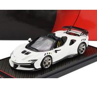 MODELLINO AUTO STATICO BBR FERRARI SF90 XX STRADALE SPIDER 2024 BIANCO 1/43