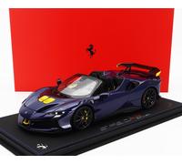 MODELLINO AUTO STATICO BBR FERRARI SF90 XX STRADALE SPIDER 2024 BLU SCALA 1/18