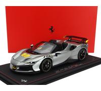MODELLINO AUTO STATICO BBR FERRARI SF90 XX STRADALE SPIDER 2024 GRIGIO 1/18