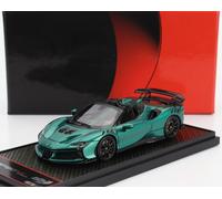 MODELLINO AUTO STATICO BBR FERRARI SF90 XX STRADALE SPIDER 2024 VERDE SCALA 1/43