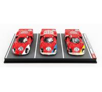 BEST MODEL 1/43 ALFA ROMEO SET 3X 33.2 24H DAYTONA 1968 MODELLINO STATICO