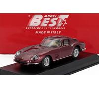 MODELLINO AUTO STATICO BEST FERRARI 275 GTB/4 COUPE 1967 ROSSO SCALA 1/43