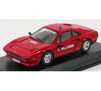 MODELLINO AUTO STATICO BEST FERRARI 308 GTB COUPE 1983 FEUERWEHR FF WILLENDORF