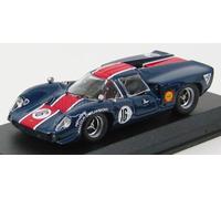 MODELLINO AUTO STATICO BEST LOLA T70 COUPE #16 NORISRING 1969 B. MUIR BLU 1/43