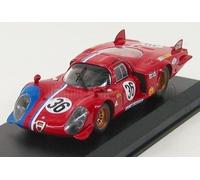 MODELLINO AUTO STATICO BEST MODEL ALFA ROMEO 33.2 #36 LE MANS 1969 PILETTE 1/43
