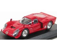 MODELLINO AUTO STATICO BEST MODEL ALFA ROMEO 33.2 PROVA 1968 ROSSO SCALA 1/43