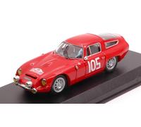 MODELLINO AUTO STATICO BEST MODEL ALFA ROMEO TZ1 #105 TOUR DE CORSE 1964 1/43