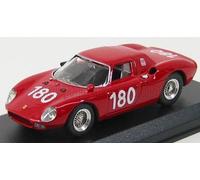 MODELLINO AUTO STATICO BEST MODEL FERRARI 250LM TARGA FLORIO 1966 ROSSO 1/43