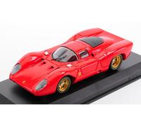 MODELLINO AUTO STATICO BEST MODEL FERRARI 312P COUPE 1969 ROSSO SCALA 1:43