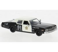 MODELLINO AUTO STATICO BREKINA DODGE MONACO POLICE 1974 THE BLUS BROTHERS 1/87