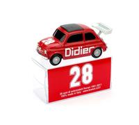 MODELLINO AUTO STATICO BRUMM DIECAST FIAT 500 DIDIER #28 MODELLISMO SCALA 1:43