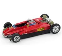 MODELLINO AUTO STATICO BRUMM FERRARI 126 C2 MULETTO IMOLA GP 1982 SCALA 1/43