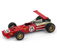 1:43 BRUMM Ferrari F1 312 #15 Spain Gp 1969 Chris Amon Red White R301