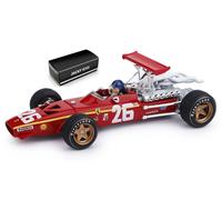 MODELLINO AUTO STATICO BRUMM FERRARI 312 F1 ICKX 1968 FRANCE GP FIGURE 1/43