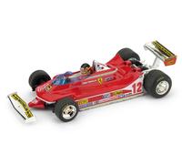 Ferrari 312 T4 G. Villeneuve 1979 #12 Winner USA Ovest GP w/ Driver 1:43 Model