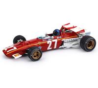 MODELLINO AUTO STATICO BRUMM FERRARI 312B ICKX 1970 #27 BELGIUM GP FIGURE 1/43