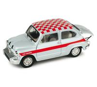 MODELLINO AUTO STATICO BRUMM FIAT 1000 ABARTH BERLINA CORSA 1966 SCALA 1/43