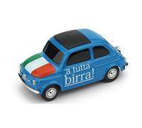1:43 Brumm Fiat 500 Brums Italia A Tutta Birra 2018 Blue BR063 Modellino