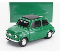 MODELLINO AUTO STATICO BRUMM FIAT 500 VERDE BANDIERA ITALIANA SCALA 1:43