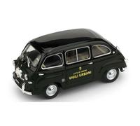 1:43 Brumm Fiat 600D Multipla Vigili Urbani Torino 1960 Blue R649 Modellino
