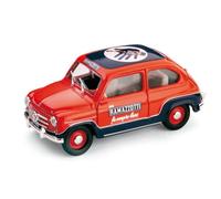 MODELLINO AUTO STATICO BRUMM FIAT 600 RAMAZZOTTI 1960 MODELLISMO SCALA 1:43