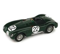 1:43 Brumm Jaguar C-Type Xk-120C 3.4L S6 #22 24H Le Mans 1951 Moss Fairman R356B