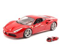 MODELLINO AUTO STATICO BURAGO FERRARI 488 GTB 2015 ROSSO MODELLISMO SCALA 1:18