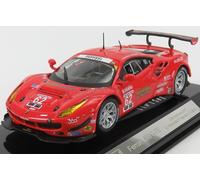 MODELLINO AUTO STATICO BURAGO FERRARI 488 GTE DAYTONA 2017 FISICHELLA SCALA 1/43