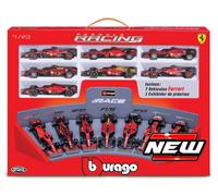 MODELLINO AUTO STATICO BURAGO FERRARI F1 SET 7x SF1000 SF21 F1-75 SF23 SF24 1/43