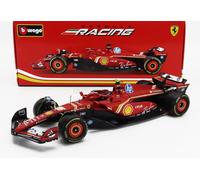 MODELLINO AUTO STATICO BURAGO FERRARI F1 SF-24 2024 CARLOS SAINZ SCALA 1/18