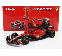MODELLINO AUTO STATICO BURAGO FERRARI F1 SF23 #16 FIGURE LECLERC 2023 SCALA 1/24