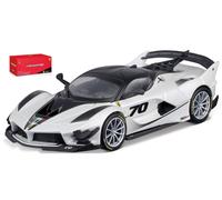 MODELLINO AUTO STATICO BURAGO FERRARI FXX-K EVO #70 2017 BIANCO SCALA 1:43
