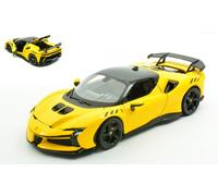 MODELLINO AUTO STATICO BURAGO FERRARI SF90 XX STRADALE 2019 GIALLO SCALA 1:24