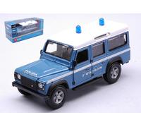 MODELLINO AUTO STATICO BURAGO LAND ROVER DEFENDER LWB POLIZIA SCALA SCALA 1/32