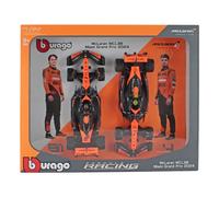 MODELLINO AUTO STATICO BURAGO MCLAREN SET F1 2x MCL38 NORRIS PIASTRI 2024 1/24
