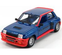 MODELLINO AUTO STATICO BURAGO RENAULT R5 TURBO 1982 BLU MODELLISMO SCALA 1/24