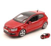 MODELLINO AUTO STATICO BURAGO VW POLO GTI M5 2009 ROSSO MODELLISMO SCALA 1:24